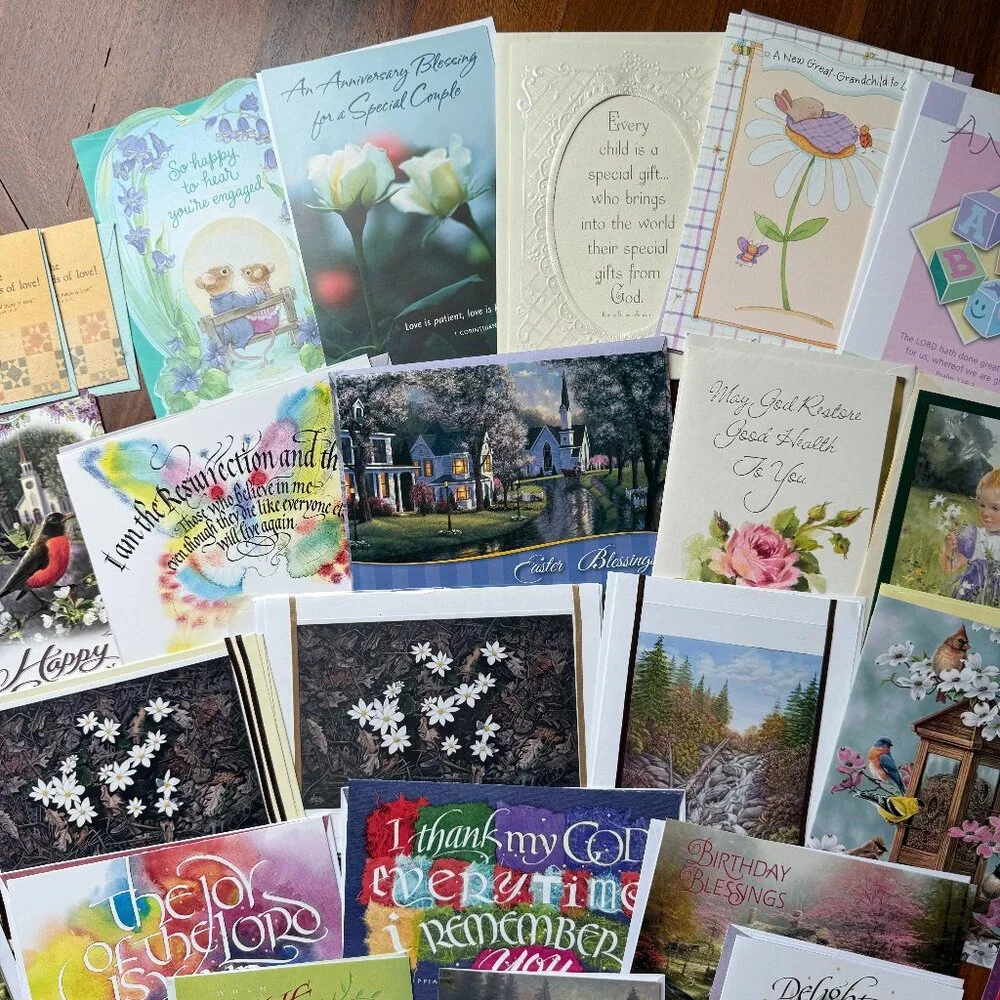 42 Assorted Christian Greeting Cards - NEW